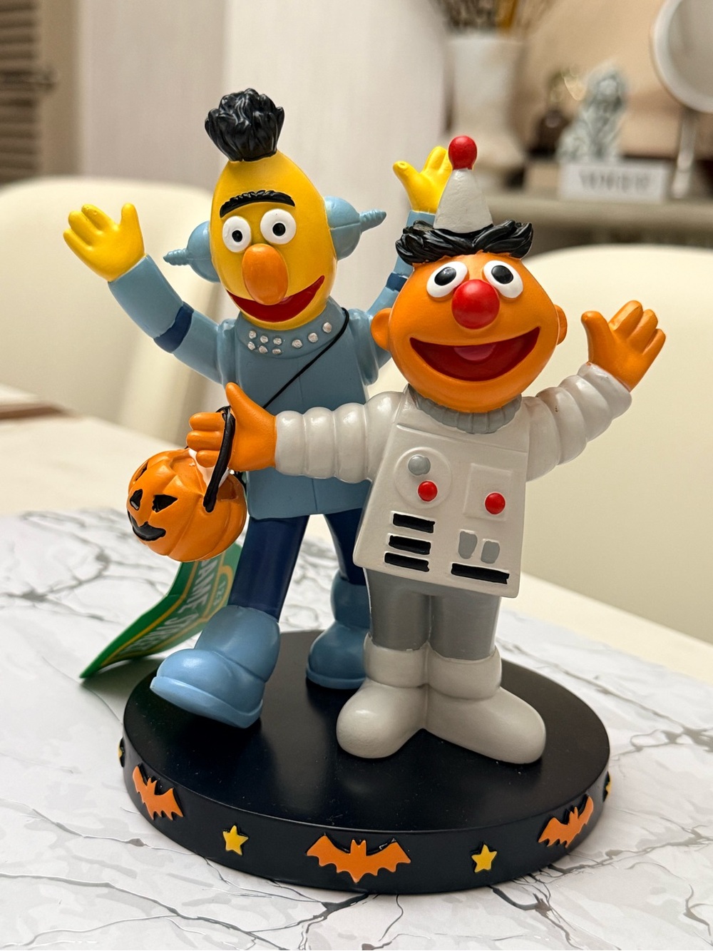 Sesame Street Bert Ernie Halloween Costume Figurine Pumpkin Trick or Treat Decor